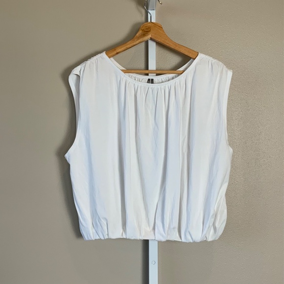 Anthropologie Crop Bubble-Hem Tank Top - Picture 8 of 16